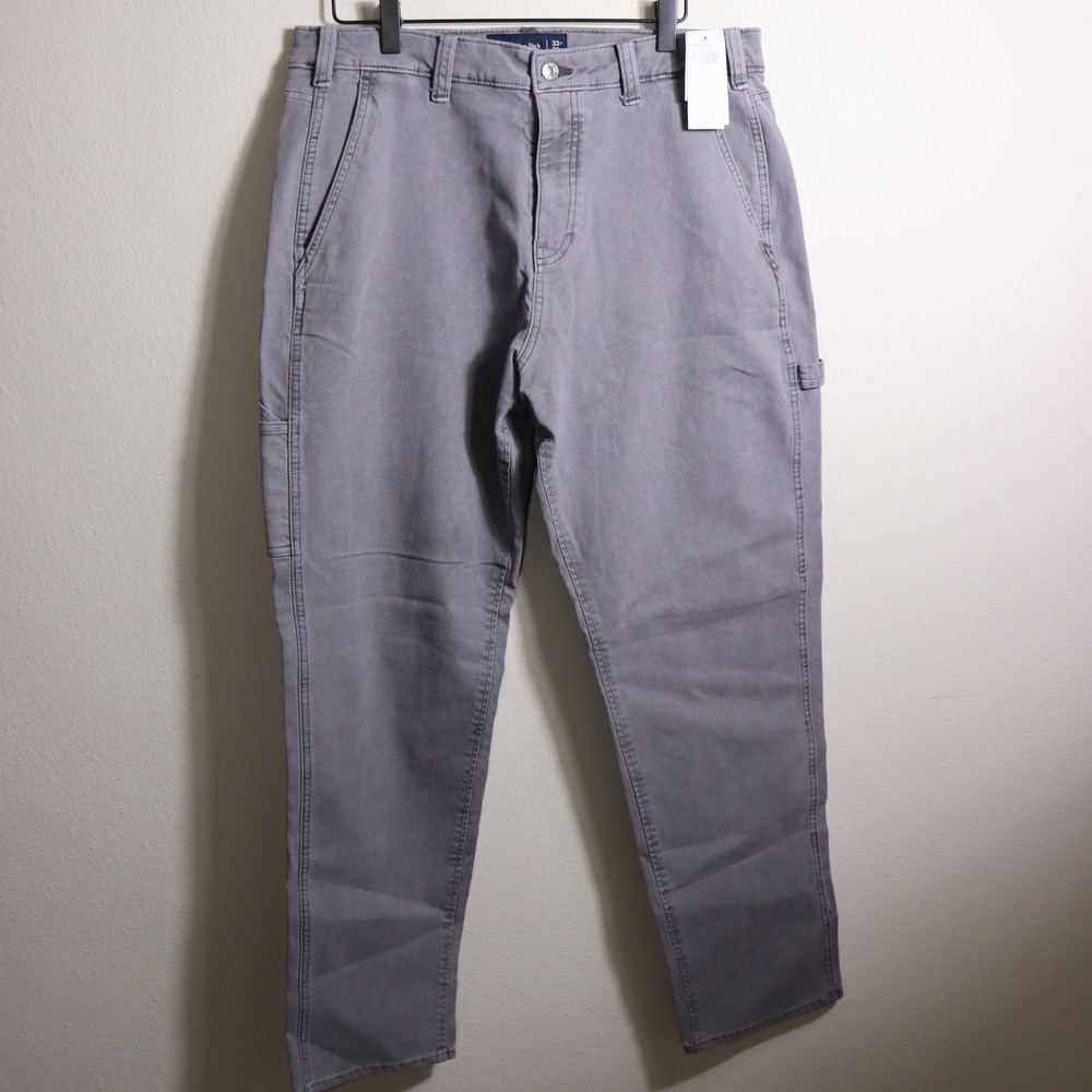 Abercrombie & Fitch Carpenter Pants Grey